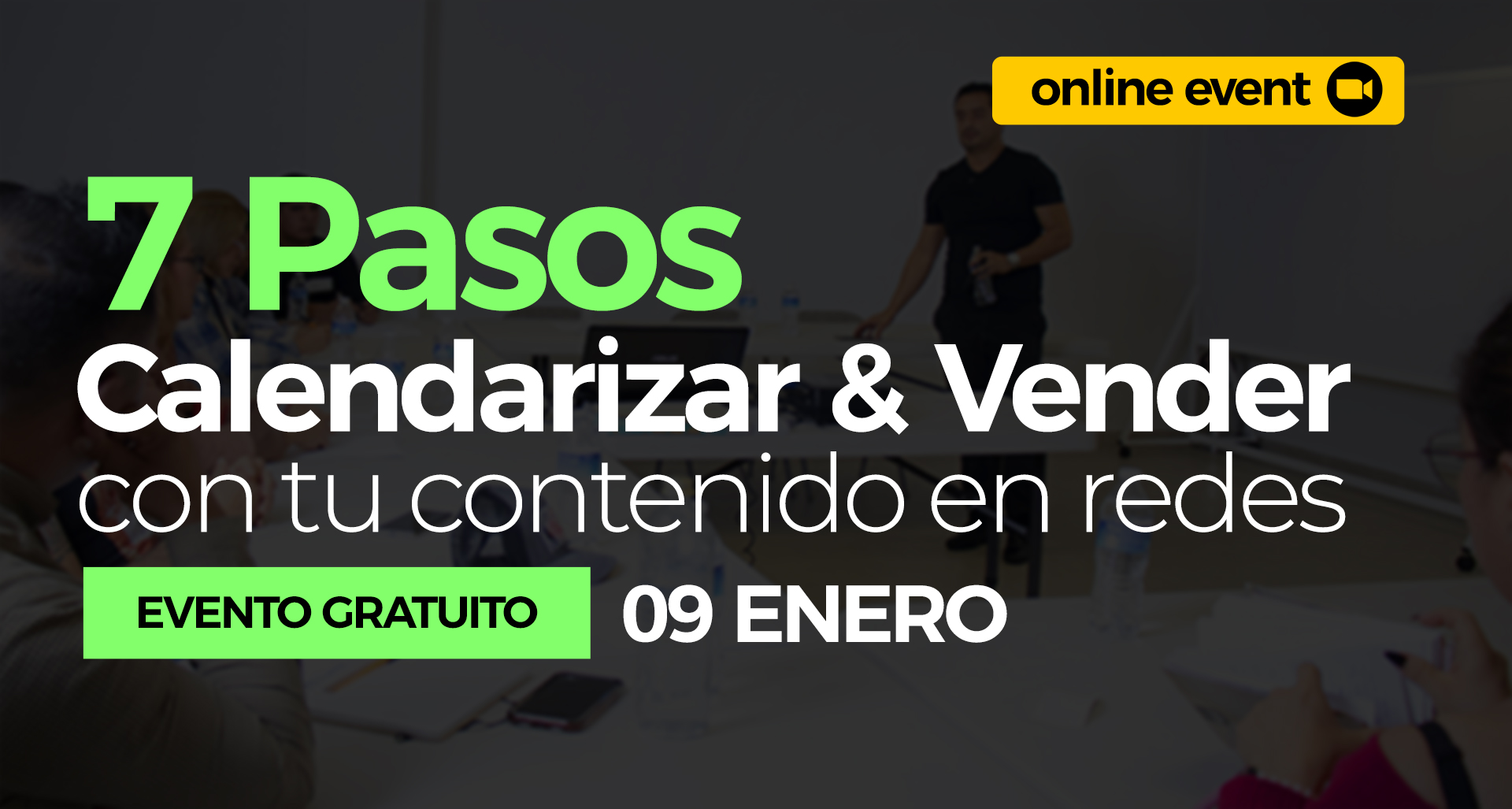 Taller vende con tu contenido impartido por Ricardo Sifuentes